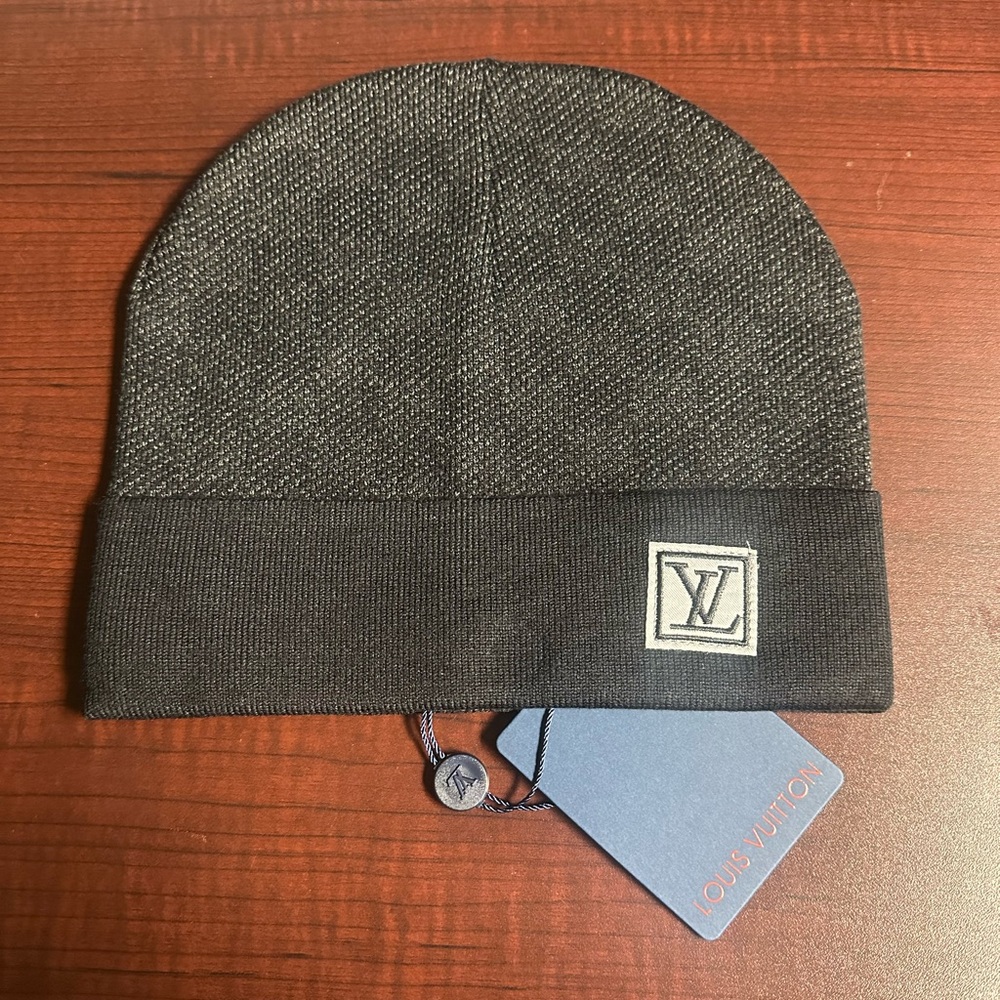 Louis Vuitton Charcoal Knit Hat